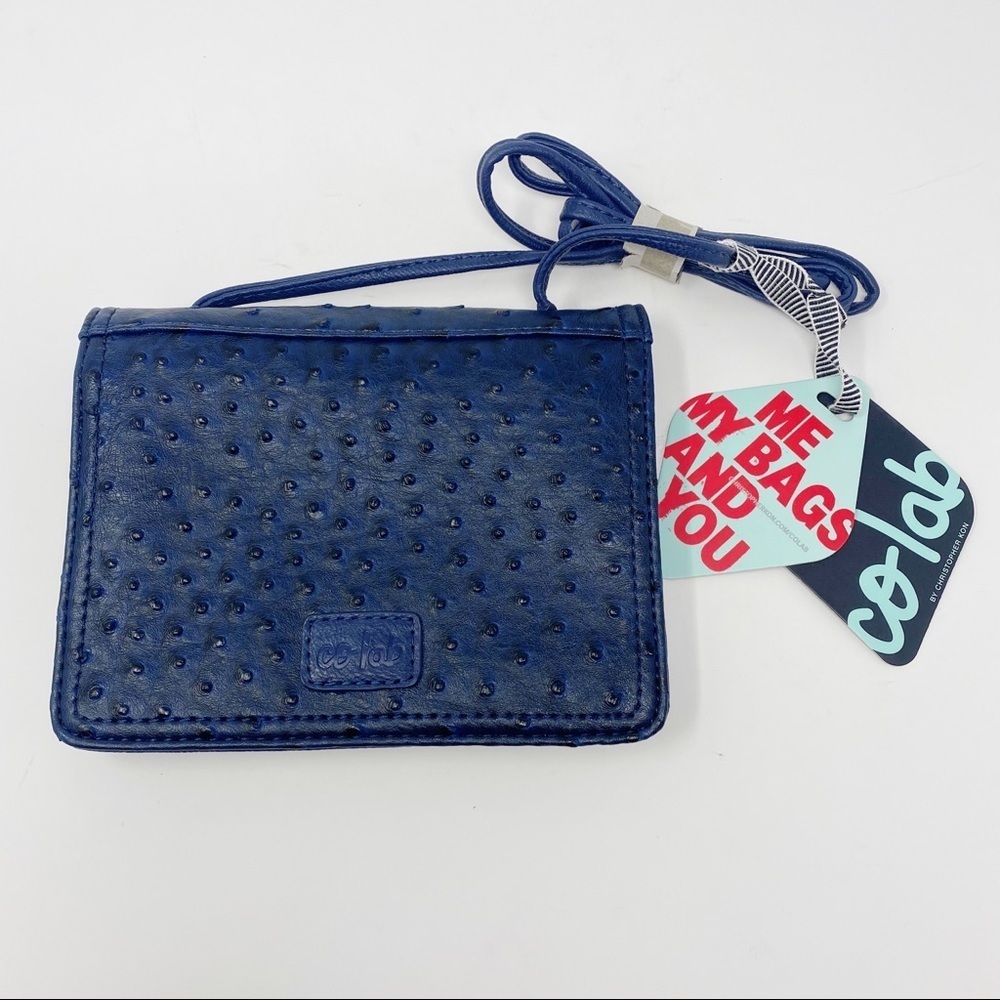 NWT CO-LAB Christopher Kon Leather Crossbody Bag - Picture 2 of 13